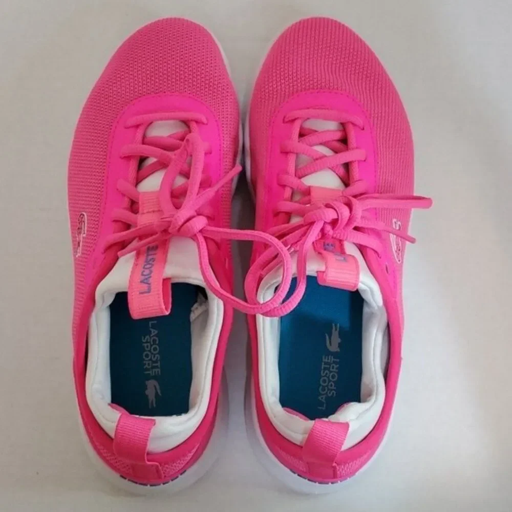 Lacoste Sneakers Shoes Lt Spirit 2.0 317 Hot Pink Sport Women's WOMAN'S SIZE 6